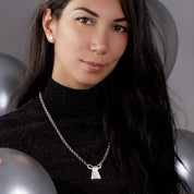 collier N°13, chaine en argent et pendentif ethnique cadenas hmong en argent massif - bijou traditionnel des ethnies Hmong - Itsara Bijoux