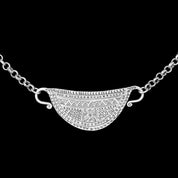 Collier ethnique - chaine en argent massif et pendentif ethnique cadenas hmong - fait main en argent massif patiné N°02 - Itsara Bijoux