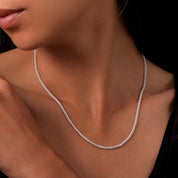 collier chaine en argent 925 double maillons N°32 - Itsara
