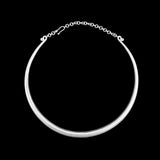 Silver torque necklace n ° 38