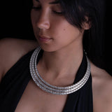 Silver torque necklace n ° 92