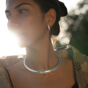 torque en argent massif N°05 traditionnel ethnique tribu d'Asie Hmong Dao Yao Lanten - Itsara Bijoux