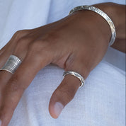 Ethnic silver ring n ° 09 bis