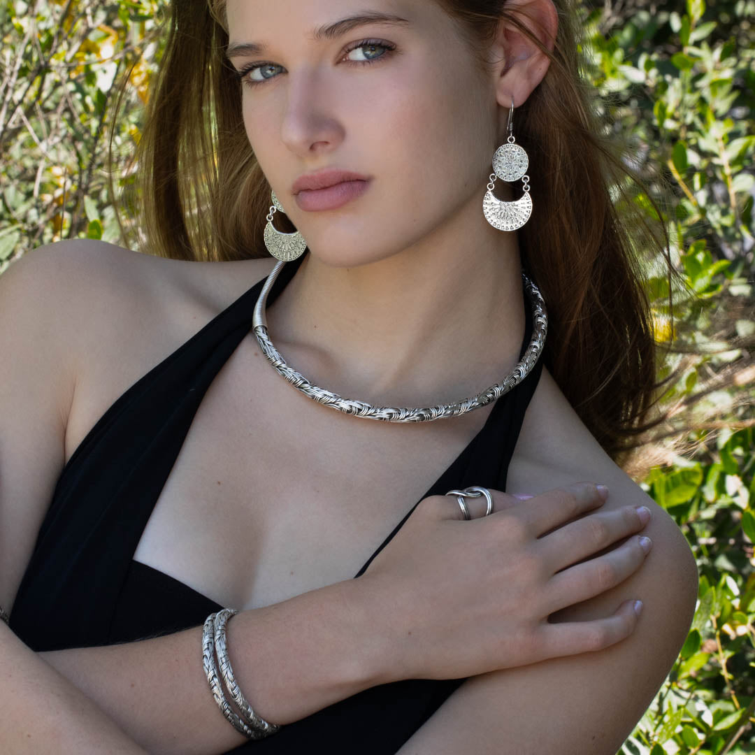 Silver necklace n ° 32 ITSARA jewelry – Itsara bijoux