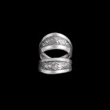 Contemporary silver ring n ° 61
