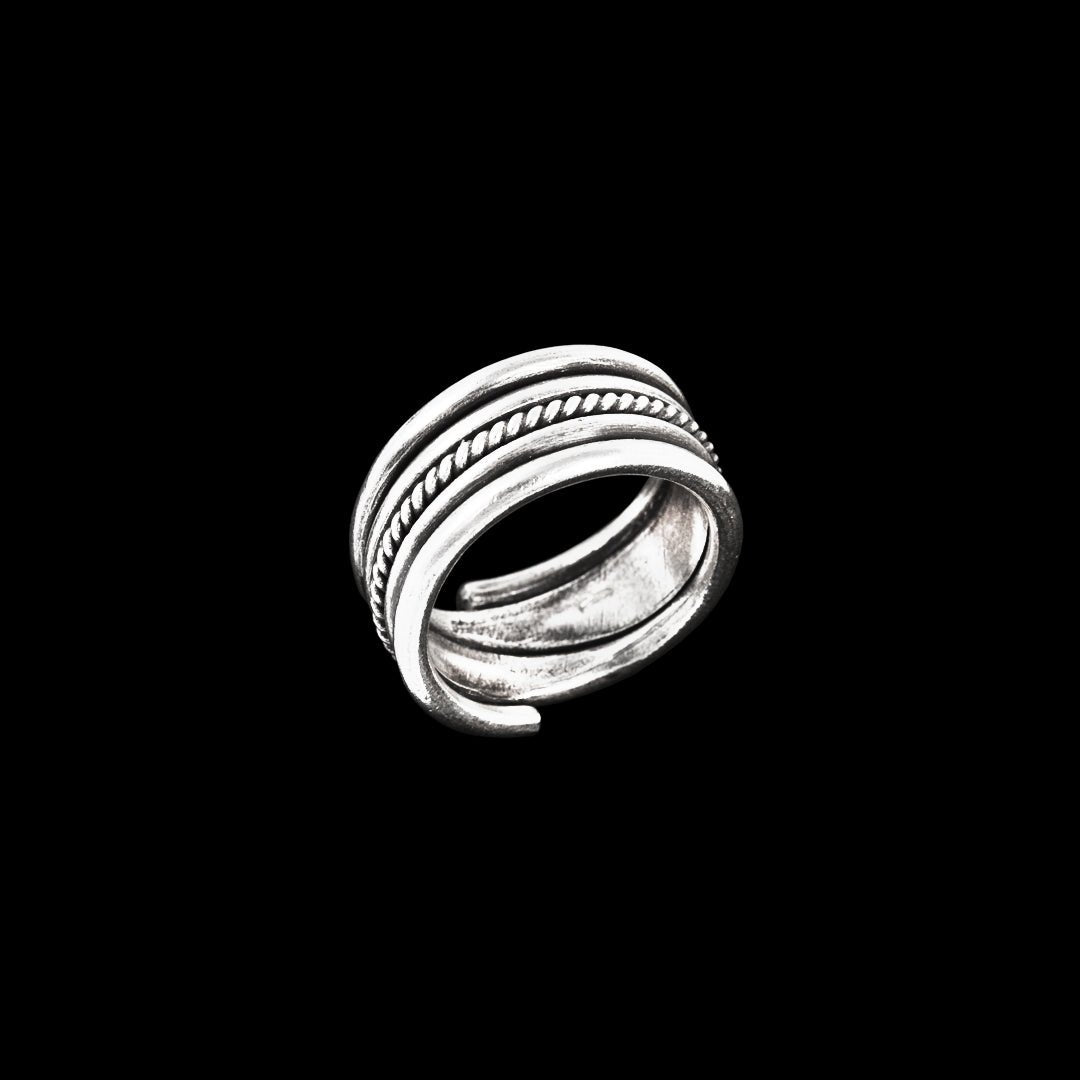 Ethnic silver ring N 45 Itsara Bijoux Itsara bijoux