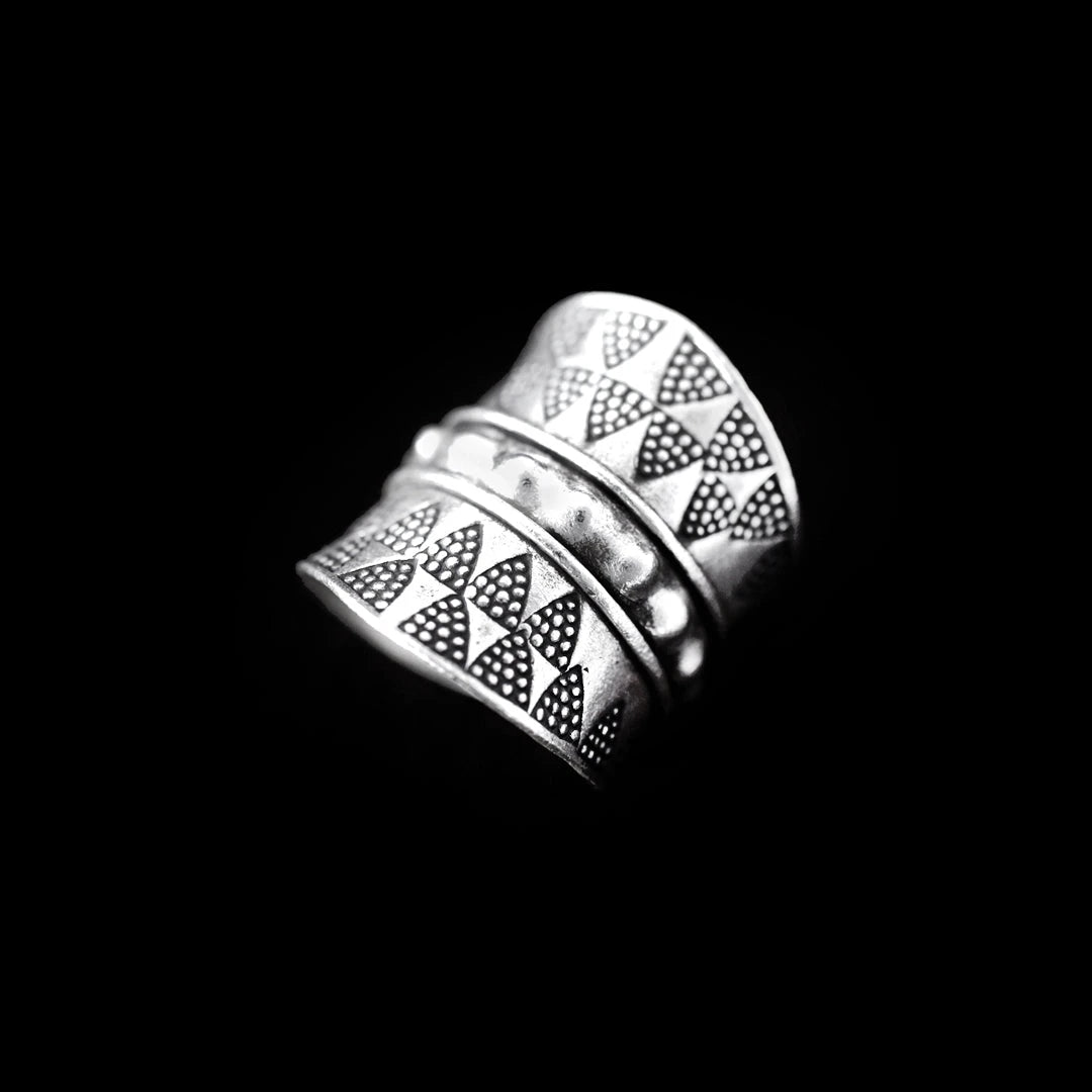 Bague en argent sterling 925 faite main : détails en laiton et cuivre - France Bague en argent sterling 925 faite main : détails en laiton et cuivre - France