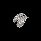 Anillo de plata Hoja n ° 46