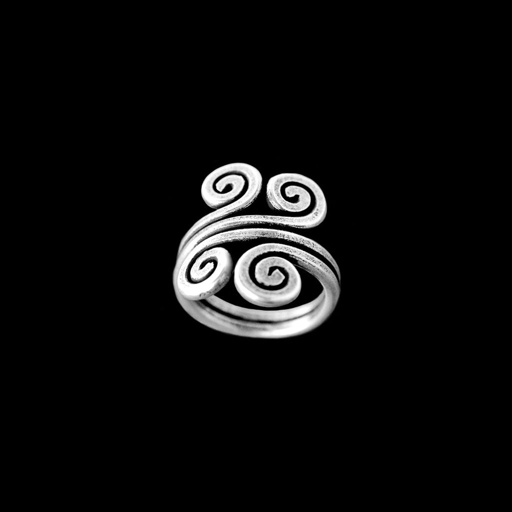 Bague en argent Spirale N°05 - Itsara bijoux49Bague artisanale spirale en argent massif n°05