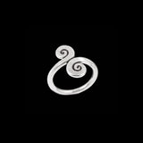 Anello d'argento a spirale n ° 28