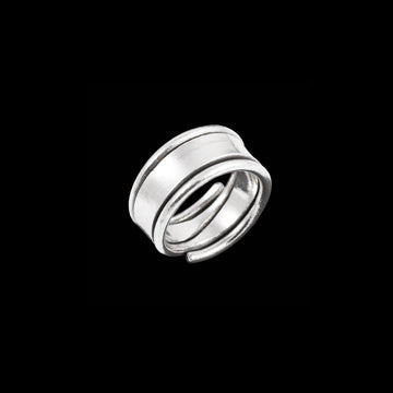 Bague homme en argent Contemporaine N°27 faite entièrement à la main - Itsara bijoux