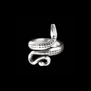 Bague homme en argent Serpent N°18 - Itsara bijoux - bague en argent massif artisanale serpent N° 18