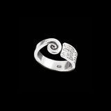 Bague homme en argent spirale N°27