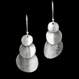 Contemporary silver earrings n ° 26