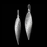 Contemporary silver earrings n ° 27