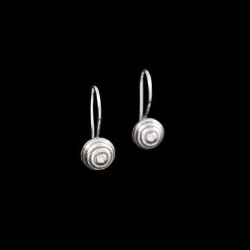 Boucles d'oreilles en argent Ethniques N°22 artisanales, en argent massif pour femme - Itsara bijoux