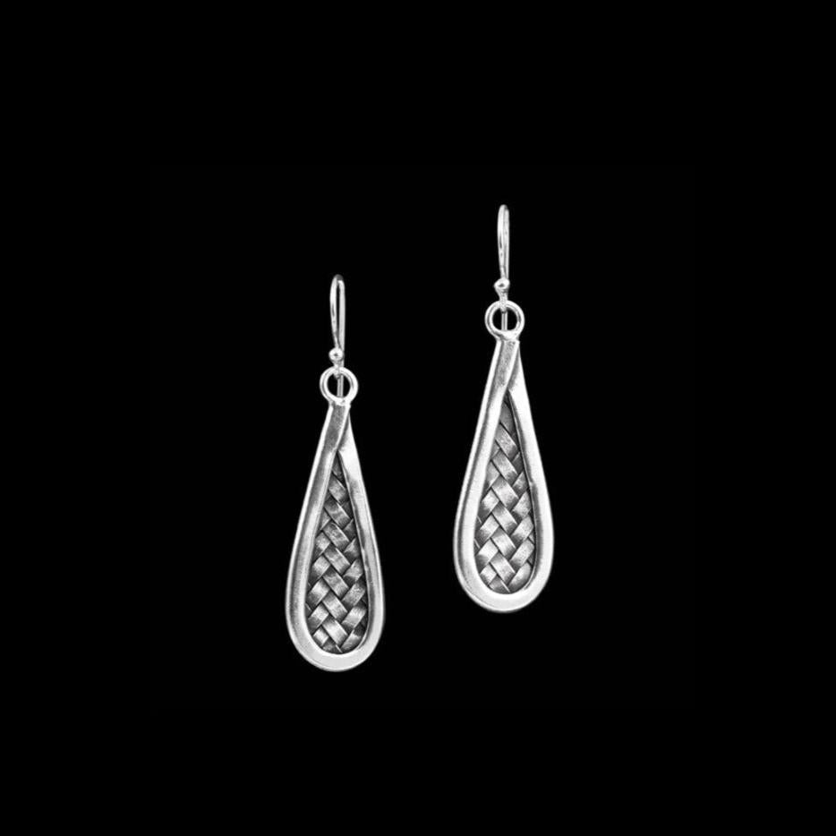 Boucles d'oreilles en argent Ethniques N°25 réalisées entièrement à la main avec de l'argent massif pour femme - Itsara bijoux