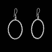Boucles d'oreilles N°33 en argent massif ethniques style créole pour femme - Itsara Bijoux