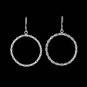 Boucles d'oreilles N°33 en argent ethniques pour femme fait à la main - Itsara Bijoux
