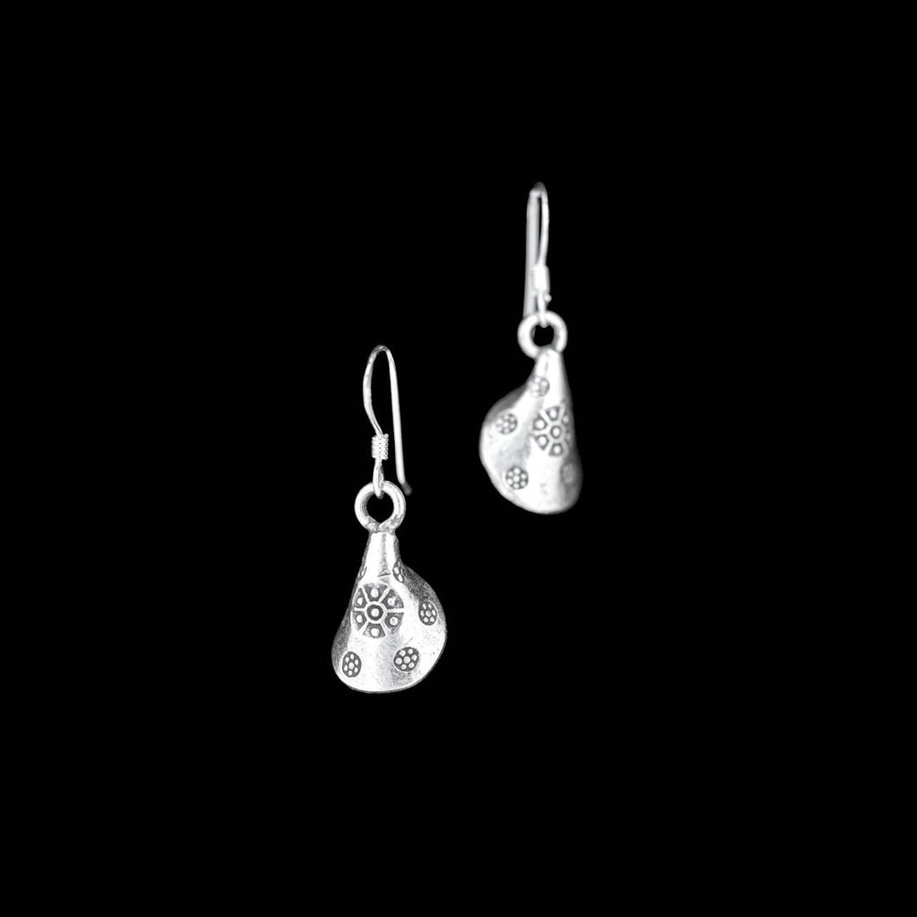 Boucles d'oreilles en argent Ethniques N°43 avec des motifs floraux pour femme - Itsara Bijoux