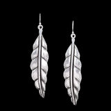 Silver earrings Leaves n ° 74