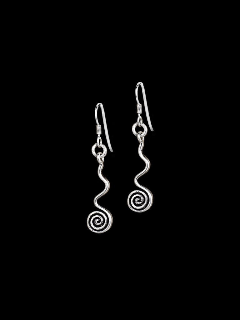 Boucles d'oreilles en argent Spirales N°04 - Itsara bijouxboucles d'oreilles artisanales spirales en argent massif N°04