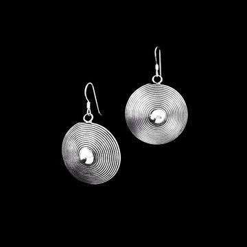 Boucles d'oreilles en argent Spirales N°37 - Itsara bijouxboucles d'oreilles artisanales spirales en argent massif N°37