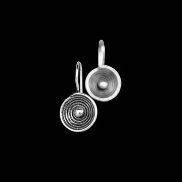 Boucles d'oreilles en argent Spirales N°40 - Itsara bijouxboucles d'oreilles artisanales spirales en argent massif N°40