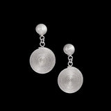 Spiral silver earrings n ° 54