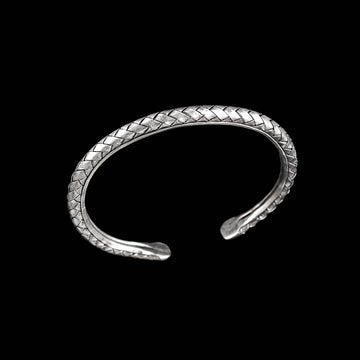 Bracelet en argent N°14 fabriquée entièrement à la main par les artisans de la tribu karen, pour femme - Itsara Bijoux