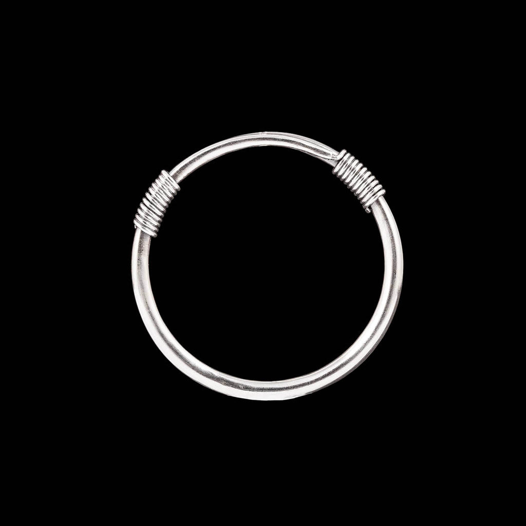 Bracelet en argent N°89 - Itsara bijoux16 cmBracelet rigide anneau N°89 fermé creux artisanal traditionnel en argent massif