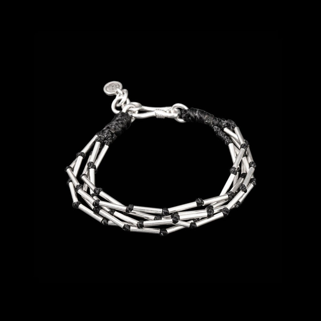 Bracelet souple en argent massif pour femme