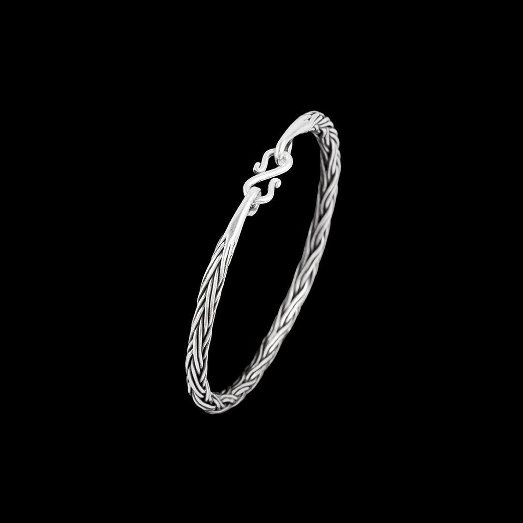 Bracelet Star en argent N°10 - Itsara bijoux14 cmbracelet fin en argent massif artisanale tressé N° 10
