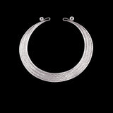Silver torque necklace n ° 37